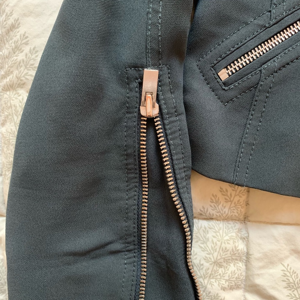 Club Monaco Crepe Moto Jacket - Picture 3 of 4